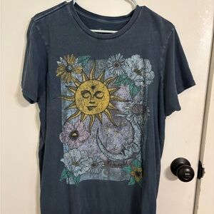Oneill Graphic Tee with Sun and Moon Design
